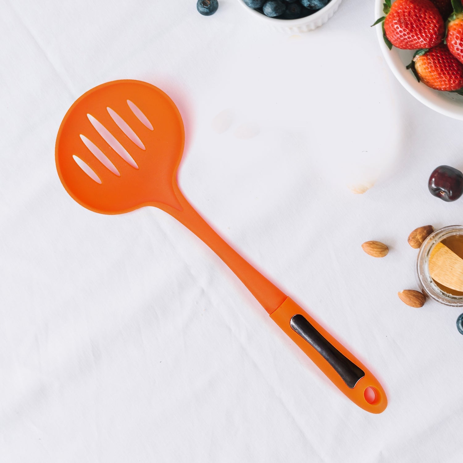 2256 35cm Cooking Shovels Vegetable Colander Scoop Nylon Spoon Large Colander Soup Filter Kitchen Tools DeoDap 2256 35cm Cooking Shovels Vegetable Colander Scoop Nylon Spoon Large Colander Soup Filter Kitchen Tools DeoDap